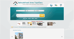 Desktop Screenshot of nehnutelnosti-topolcany.eu